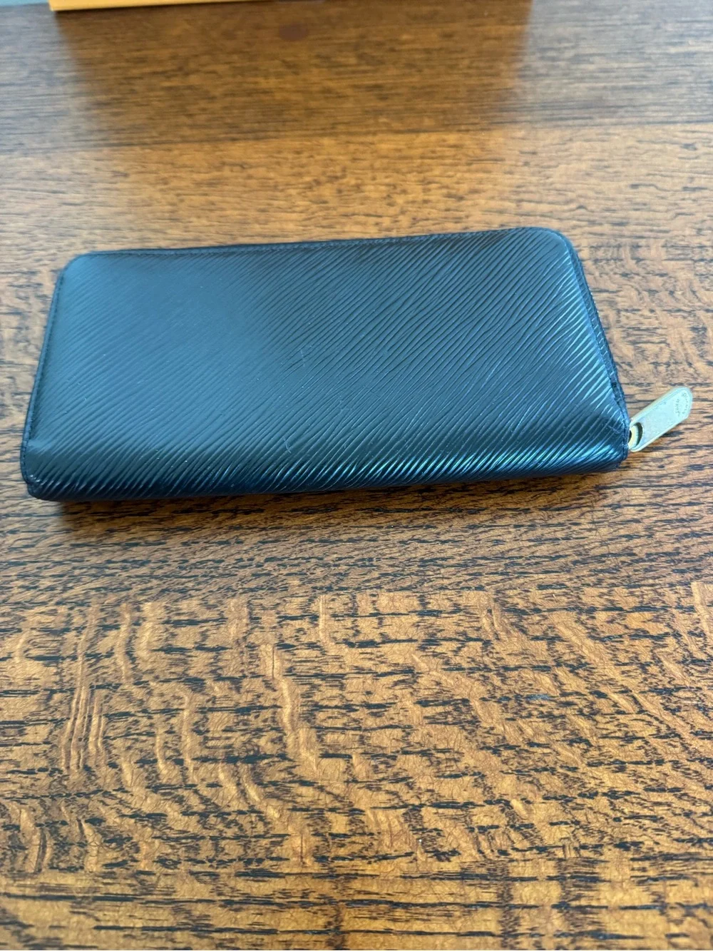 Louis Vuitton Black Epi Love Lock Zippy Wallet with COA, Dust Bag and Box - EUC